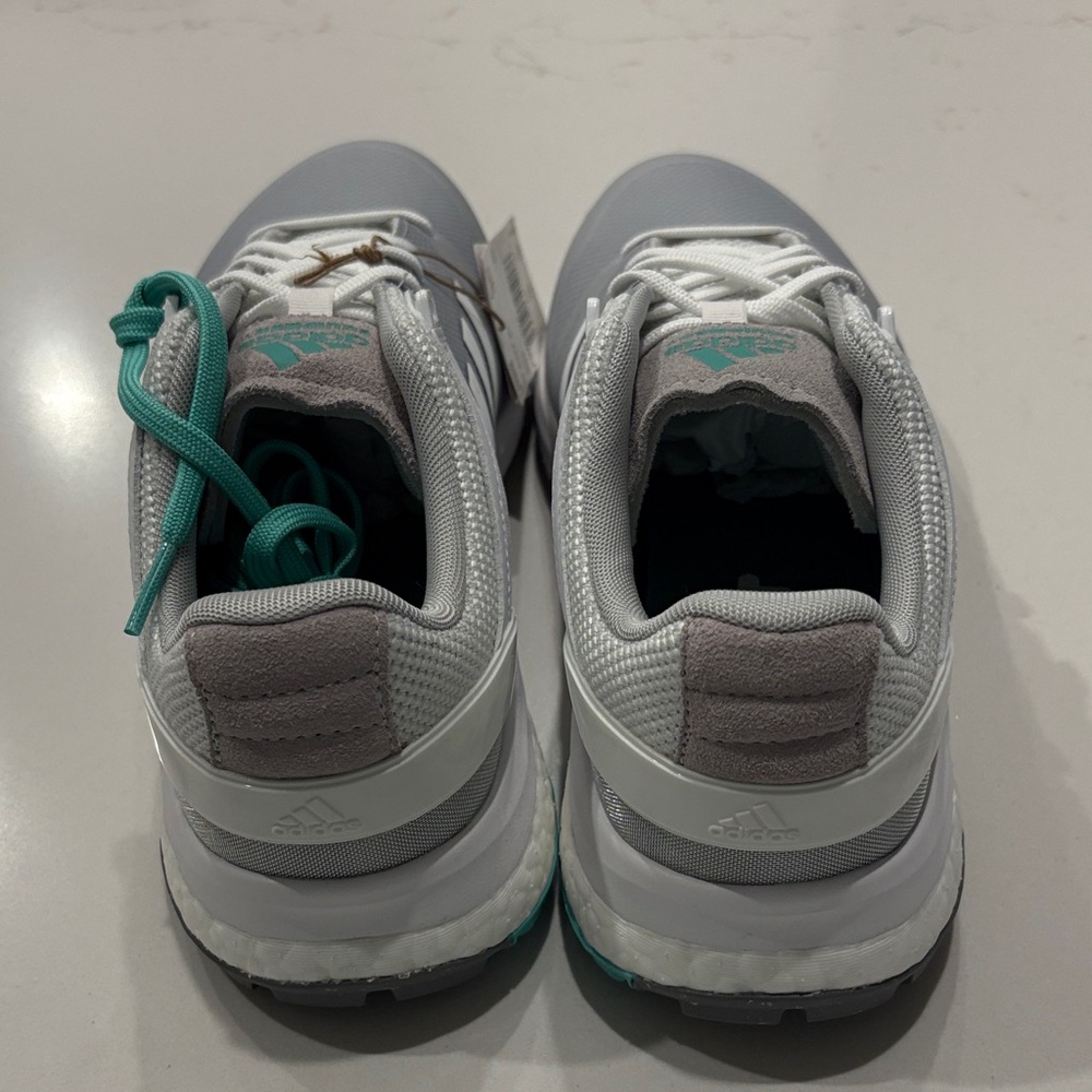 Adidas Gray and Turquoise Golf Shoes (Women’s) - Picture 6 of 6
